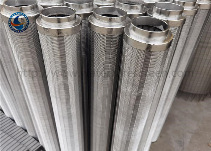 304 Stainless Steel Johnson Vee Wire Resin Catcher Wrapped Tube