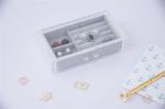 Clear Acrylic Tabletop Jewelry Organizer , Velvet Jewelry Organizers For Drawers