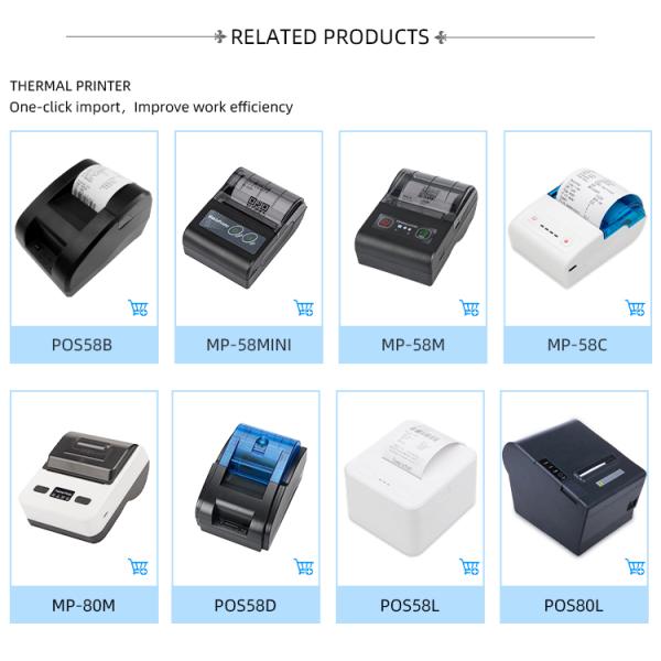 58mm Thermal Receipt Printer Compatible with Android iOS Windows System and Best