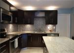 Red / Black Solid Wood Kitchen Cabinets With American Standard Sink And Faucet