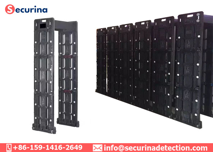 IP67 Archway Walk Through Security Detector Gate 8 16 24 Zones Changeable