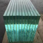 10-13mm Thickness Laminated Safety Glass with Clear Film Tempered Glass