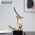 Abstract Geometry Metal Art Decoration Geometry Ribbon Stainless Steel Sculpture