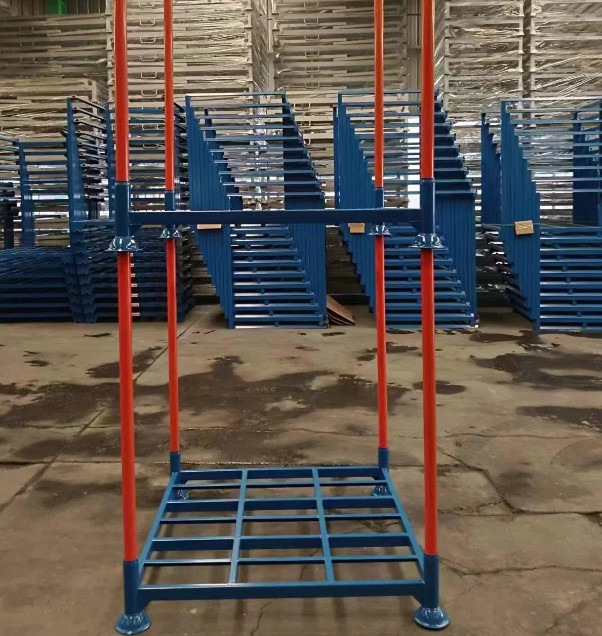 Folding Rack Pallet Stacking Frames Warehouse Pallet Stacking Tire Storage Stacking