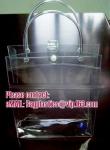 Crystal Clear PVC Cylinder Cosmetic Bag With Zipper Closure, Toiletry Kits Pvc