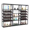 Buy cheap Black Elegant Wooden Wine Display Stand With Spray Painting Surface Treatment from wholesalers