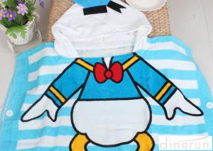 Wholesale Boys / Girls Hooded Poncho Towels Donald Duck Mickey Mouse Shape Comfortable from china suppliers