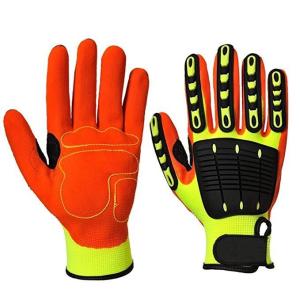 Wholesale Mechanical Anti Impact Gloves With TPR Knuckle Protection For Oil / Gas Safety from china suppliers