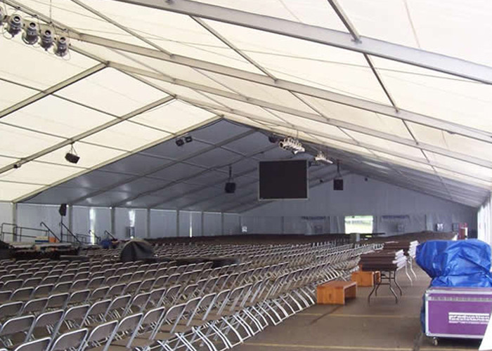 300~2000 People Big White Inflatable Tent For Party , Outdoor Luxury Wedding Tents