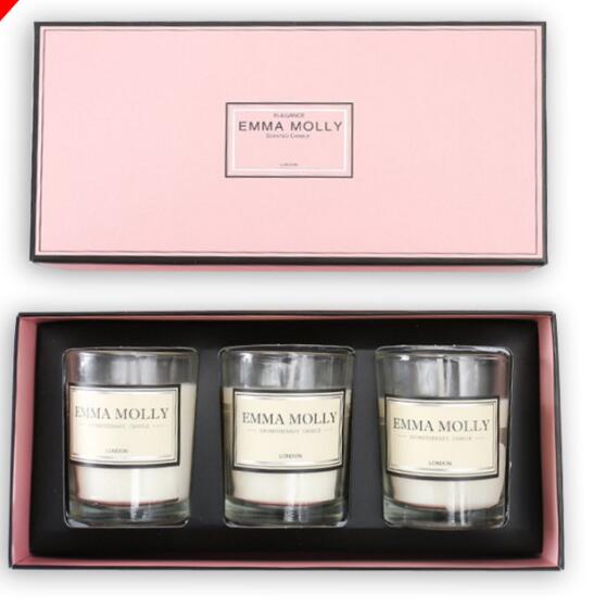 Packaging Boxes for Fine Aromatherapy Smokeless Candles Custom Made CMYK 4C Printing