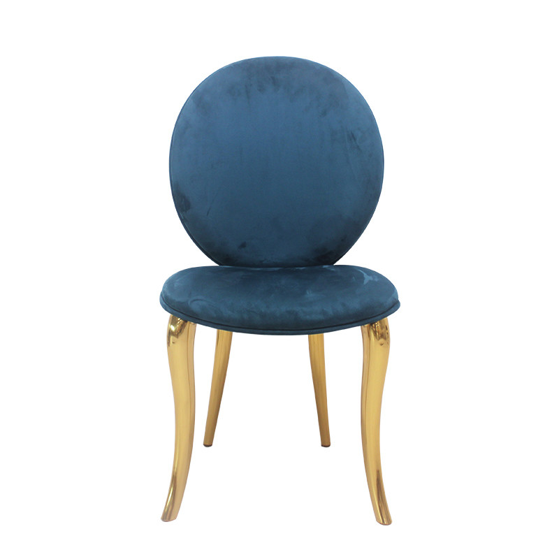 Gold Stainless Steel Stacking Leather Banquet Wedding Chair For Home