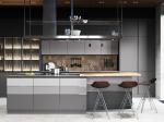 Modern Italian Kitchen Cabinet U Shape High End Glossy Luxury Kitchen Cabinets