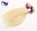 Remy Blond Color Human Hair Extensions / Colored Weave Hair Extensions