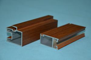 Wholesale 6063-T5 Aluminium Extrusion Profile For Residential Building With Wooden Color from china suppliers