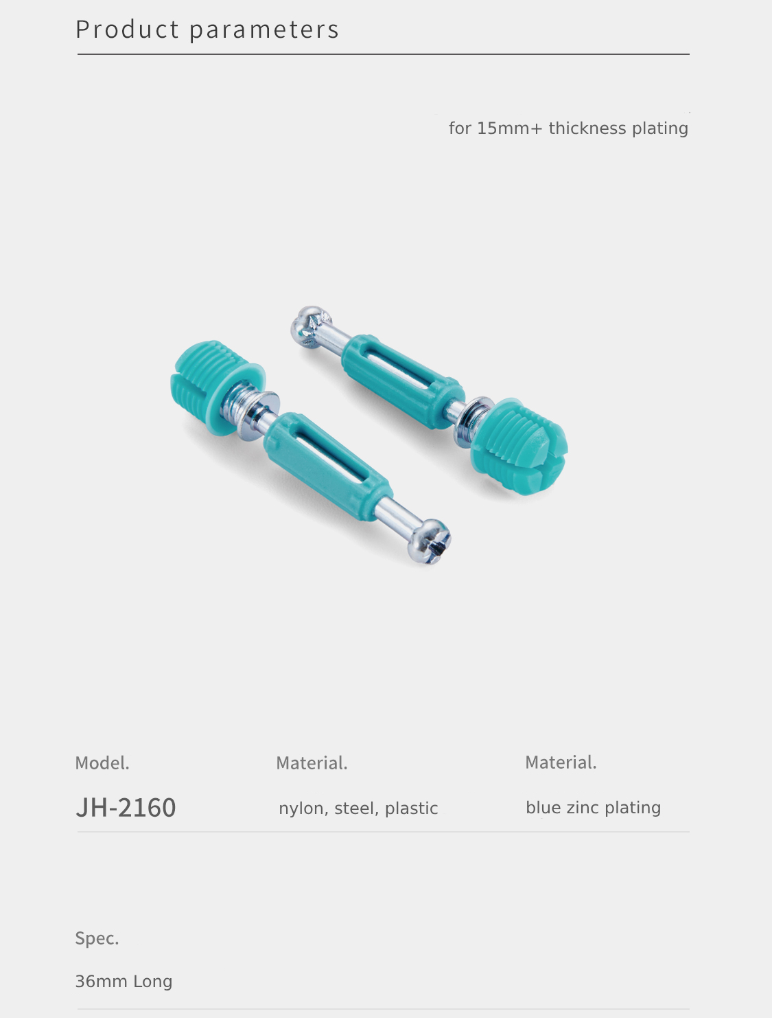 Minifix Spreading Bolts
