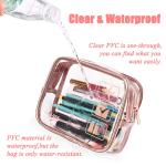 Roomy Zippered See Through PVC Makeup Bag For Girls