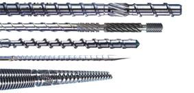 Pipe Twin Screw Extruder Parts , Injection Molding Screws And Barrels Even