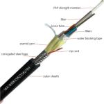 12/24/36/48 /96 Cores Singlemode ADSS ARSS Fiber Optic Cable With Steel Tape