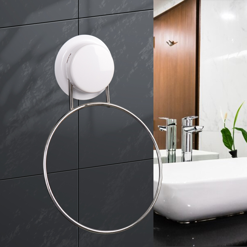 150mm Stainless Steel Bathroom Towel Ring Holder Suction Fixed ODM