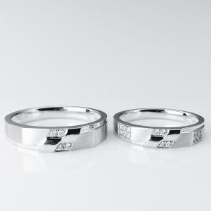 Wholesale Geometric Shape Men17 Women12 18k White Gold Wedding Band from china suppliers