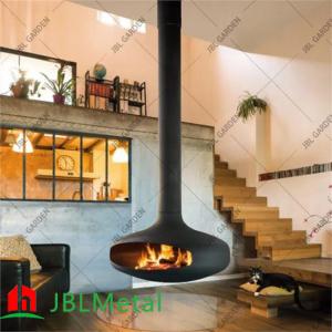 Wholesale Hanging Ceiling Suspended Fireplace Wall Mount Metal Fireplace from china suppliers