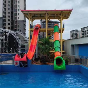 Wholesale Aqua Park Outdoor Playground Water Games Play Fly Fiberglass Slide from china suppliers