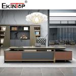 Wood Morden L Shaped Executive Office Desk Furniture For Home Business