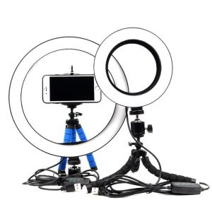 Wholesale 16 / 26cm Beauty Ring Light USB Dimmable Lamp Selfie With MiNi Tripod Live Stream from china suppliers