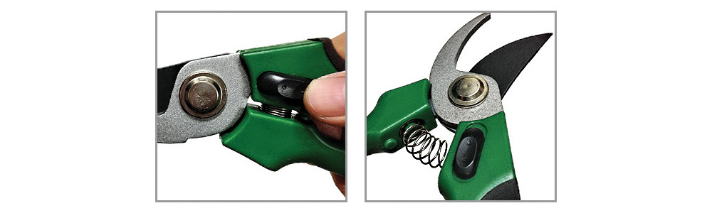 8 Inch Pruning Shear Tool Set Green Garden Scissors Flower Bushes Rose Fruit Tree