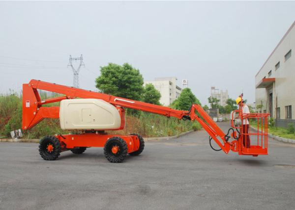 Hydraulic 20M Articulated Boom Cherry Picker Lift With Cummins Engine 180°