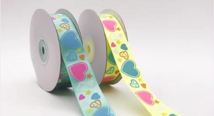 Customized Print Satin Grosgrain Ribbon with Logo For Wrapping Decoration