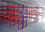 Multi - Layer Very Narrow Aisle Racking Blue Orange Powder Coated Surface