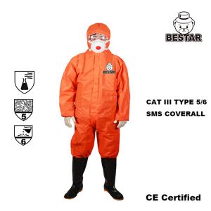 Wholesale CE Certified Antistatic TYPE 5/6 SMS Coverall for General Industry Maintenance from china suppliers