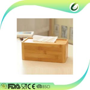 Wholesale bamboo wood restaurant tissue box from china suppliers