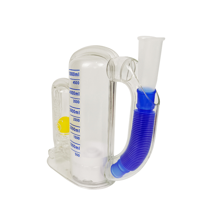 High quality 5000ML portable respiratory Incentive lung spirometer exerciser for lung exercising