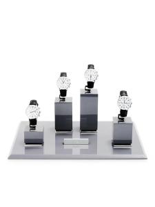 Wholesale High End Creative Grey Luxury Watch Display Plastic Metal Watch Holder Stand from china suppliers