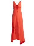 Women Clothing Summer Sleeveless With V neck Linen Maxi Dresses For Ladies