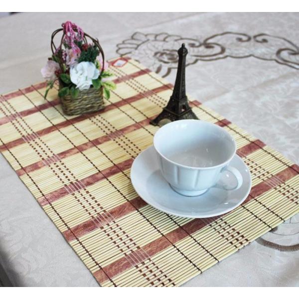 Multi Color Table Bamboo Schach Mat , Foldable Bamboo Mat Long Lifespan