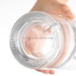 500ml 700ml 750ml Super Flint Glass Vodka Bottle with Customized Logo Decoration