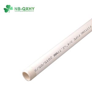 Wholesale PVC Plastic BS Standard Male Thread CPVC UPVC Drainpipe Water White Pipe for Drainage from china suppliers