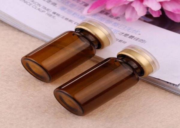 Clear Brown 10ml Glass Vials With Caps And Stoppers For The Steroides Inejction