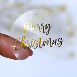 Wholesale Customized Round Transparent Clear Labels Personalised Business Wholesale from china suppliers