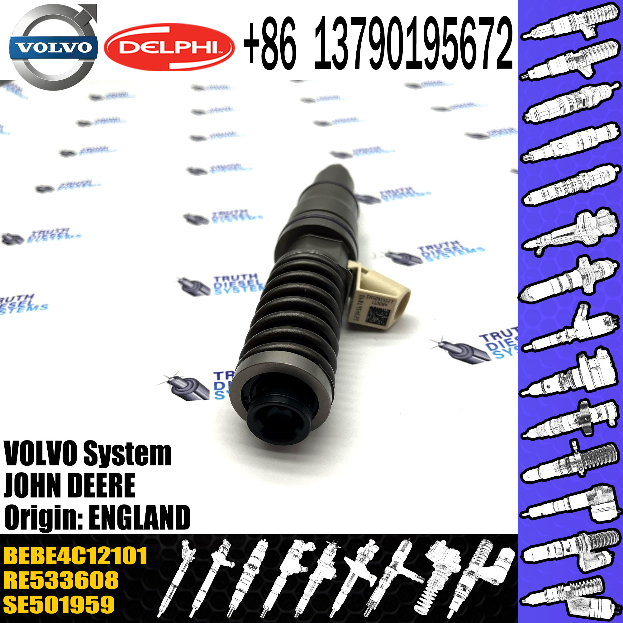 Diesel Fuel Electronic Unit Injector BEBE4C12101 RE533501 SE501959