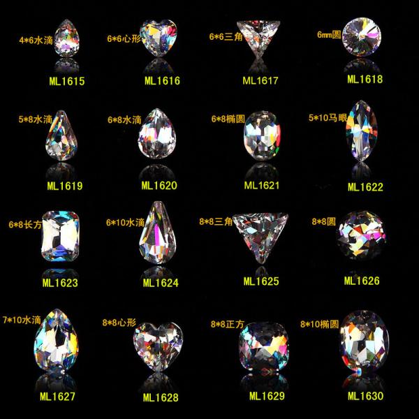 Hot NEW Wholesale Alloy Jewelry 3D Nail Art Jewelry Nail rhinestones Sticker