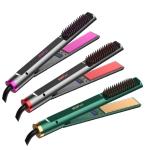 Multipurpose Practical 3 In 1 Straightener Curler Brush 30s Fast Heating