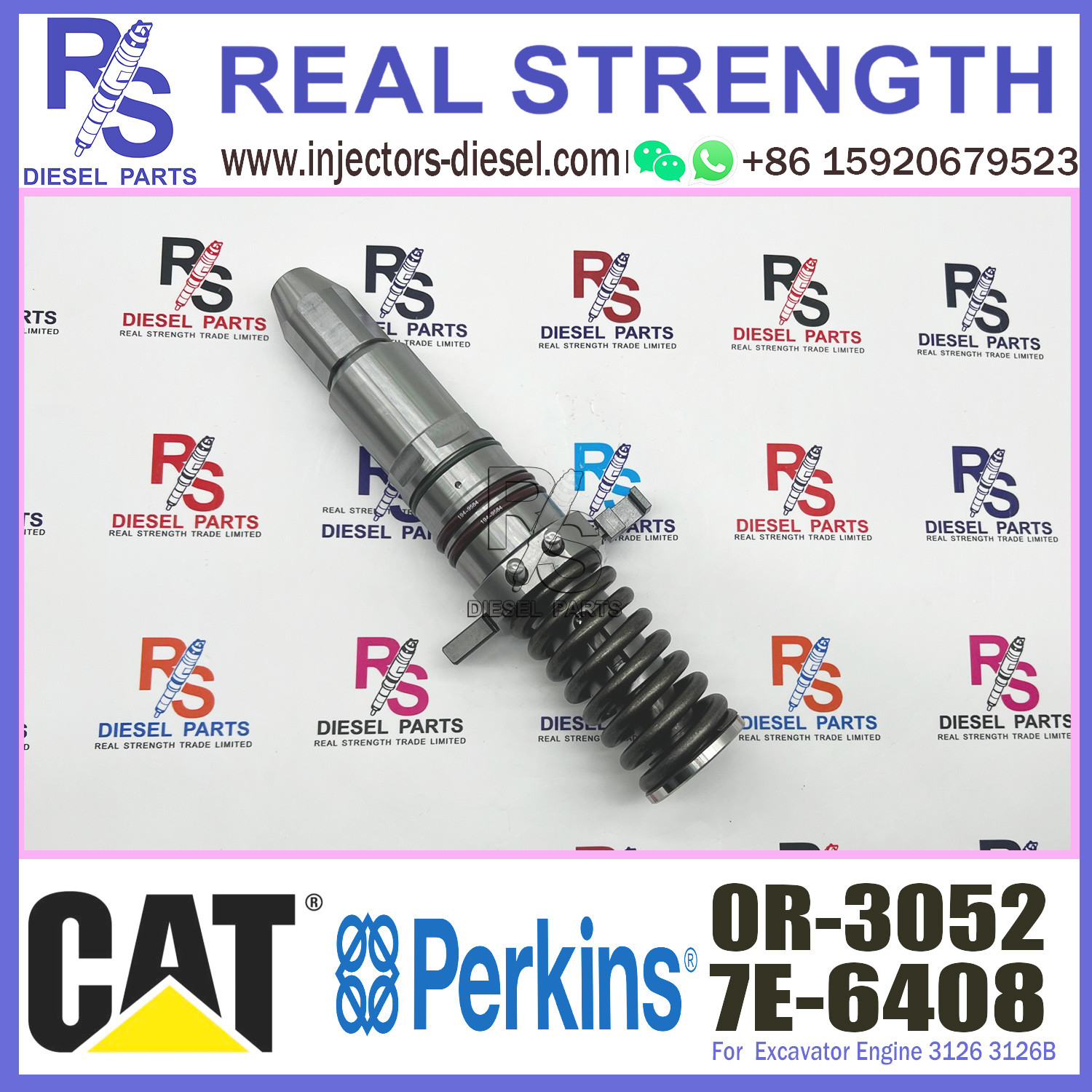 Common Rail Diesel Fuel Injector For 3508/3512/3508 7e-6408 7e6408 0R-3052 0R3052