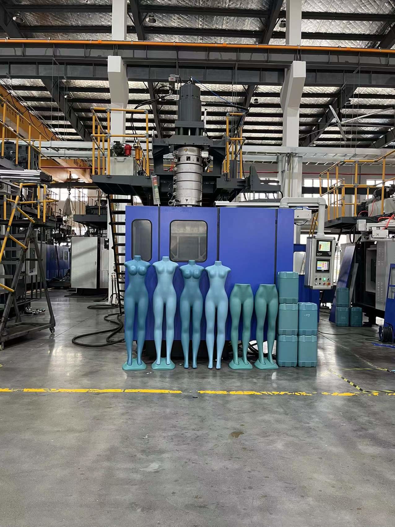 Auto HDPE Boat Plastic Mannequin Blow Molding Machine For Water Tanks