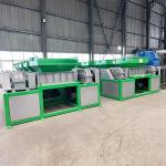 Manufacturing Plant Double Shaft Shredder for Hard Drives and Scrap Metal in