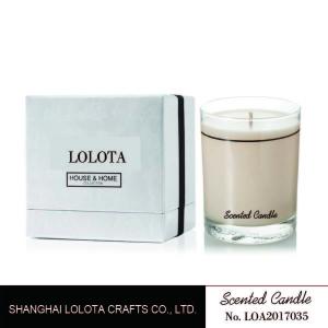 Wholesale Screen Printing Home Scented Candles Natural Soy Wax Transparent Glass Jar from china suppliers