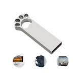 Dog Paw Shapes Metal USB Flash Drive 2.0 128GB 256GB 15MB/S Speed